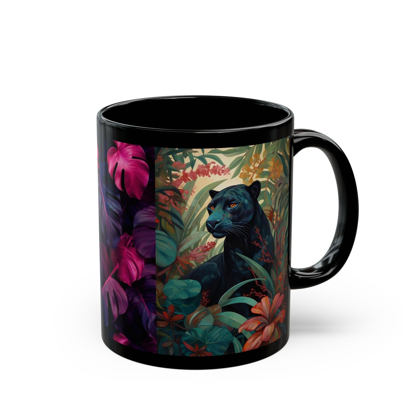 Black cheetah Mug (11oz, 15oz)