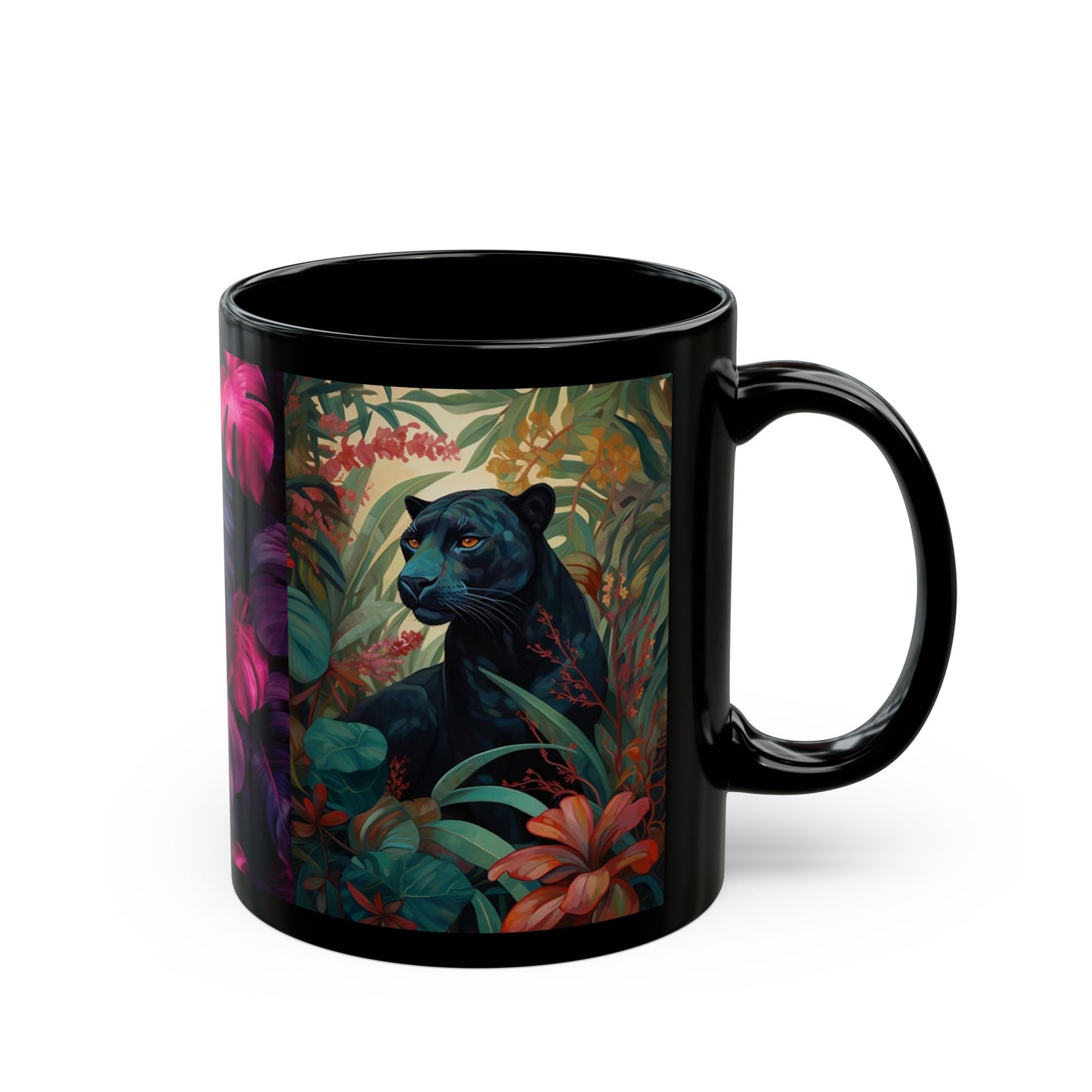 Black cheetah Mug (11oz, 15oz)