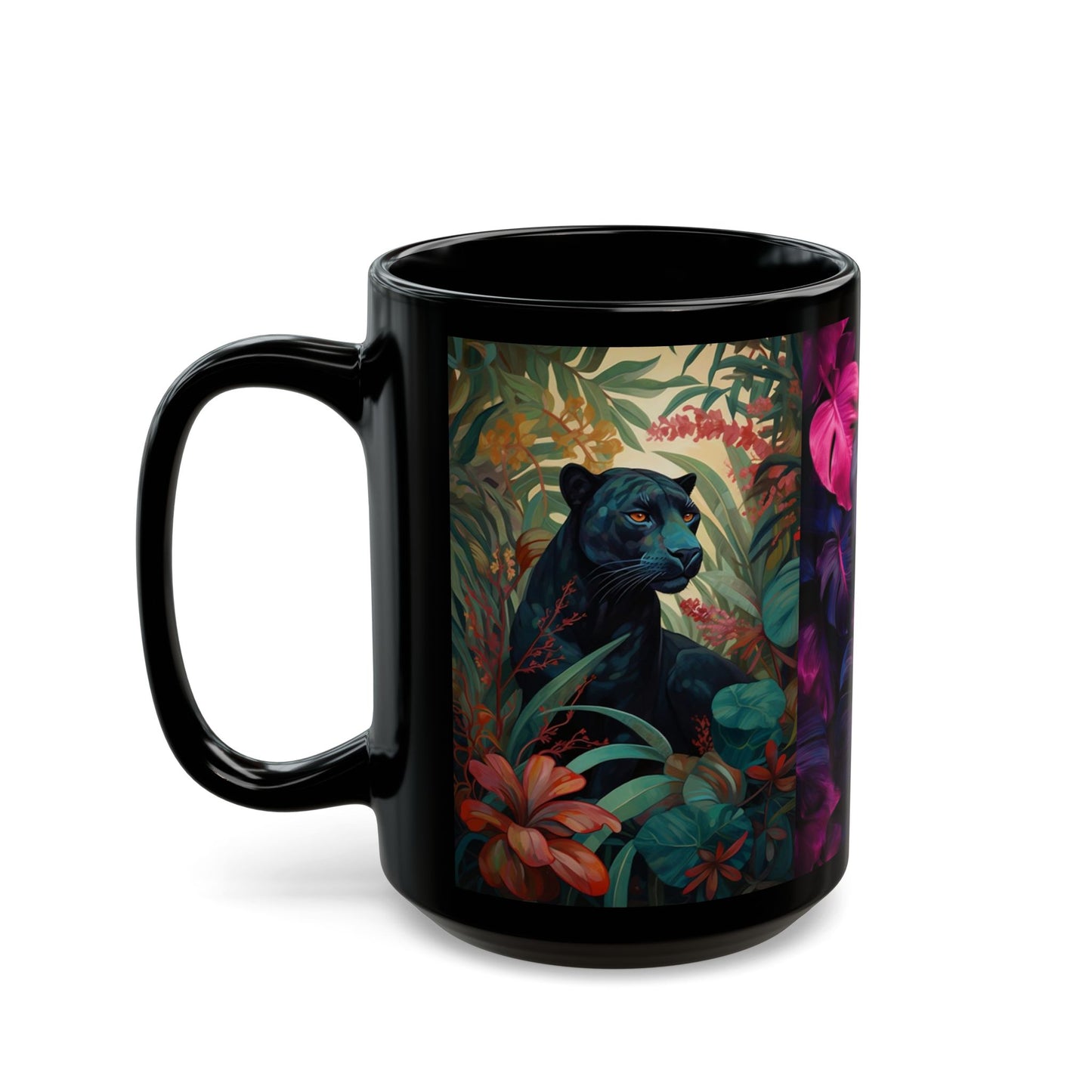 Black cheetah Mug (11oz, 15oz)