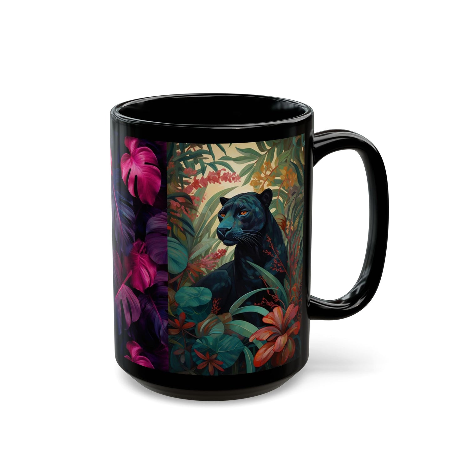 Black cheetah Mug (11oz, 15oz)