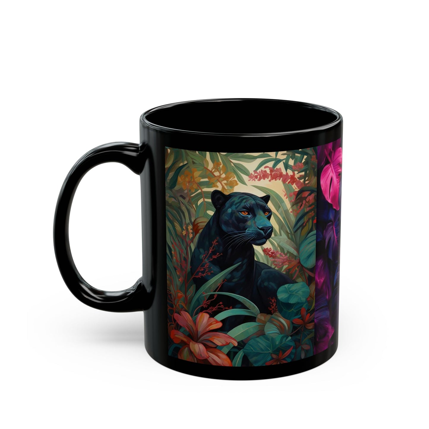 Black cheetah Mug (11oz, 15oz)